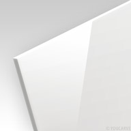 Vignette matériau, PMMA (plexi) opaque blanc brillant ép. 3 mm