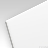 Vignette matériau, PMMA (plexi) opaque blanc mat ép. 3 mm