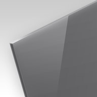 Vignette matériau, PMMA (plexi) opaque gris foncé brillant ép. 3 mm