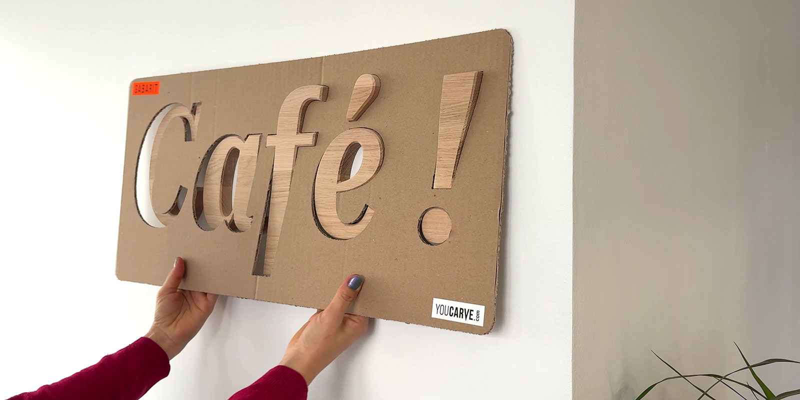 Removal of the cardboard template